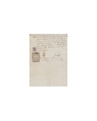 E5119 SPAIN ESPAÑA. REVENUE COLEGIO NOTARIAL VALLADOLID. 1883. SERIE 5. 3 PTAS.