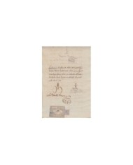 E5122 SPAIN ESPAÑA. REVENUE COLEGIO NOTARIAL ZARAGOZA. 1883. SERIE 2. 3 PTAS.
