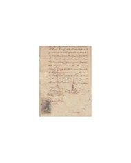 E5126 SPAIN ESPAÑA. REVENUE COLEGIO NOTARIAL SEVILLA. 1869. 12 R.