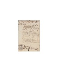 E5127 SPAIN ESPAÑA. REVENUE COLEGIO NOTARIAL SEVILLA. 1874. 12 R.