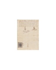 E5130 SPAIN ESPAÑA. REVENUE COLEGIO NOTARIAL BARCELONA. 1881. 3 PTAS.
