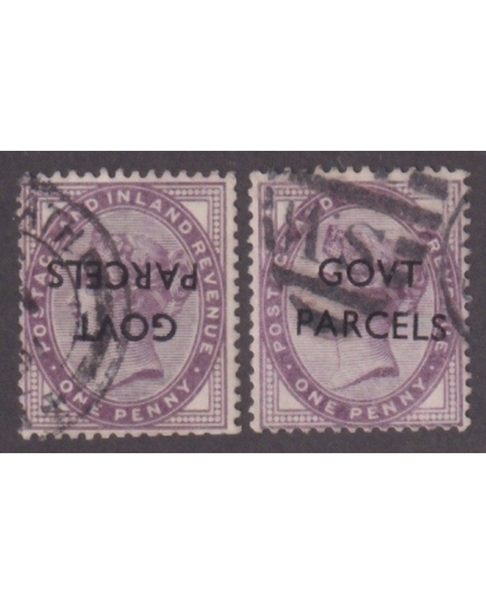 F-EX18948 ENGLAND UK GREAR BRITAIN REVENUE GOV PARCELS INVERTED SURCHARGE