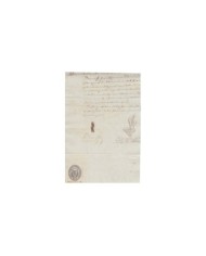 E5131 SPAIN ESPAÑA. REVENUE COLEGIO NOTARIAL BARCELONA. 1865. 12 R.