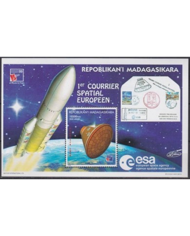 F-EX19248 MADAGASCAR MALGACHE MNH 1999 SPACIAL MAIL ROCKET SPACE