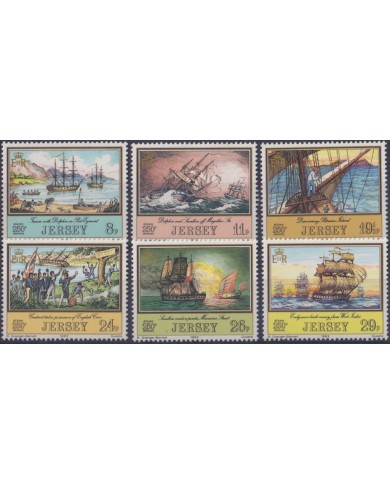 F-EX19351 JERSEY MNH 1983 250 ANIV OF HISTORY OLD SHIP BARCOS.