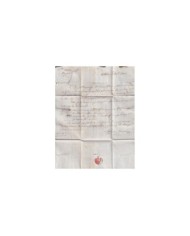 F-EX19132 FRANCE 1822 DESINFECTED MAIL TO SPAIN 2 CUT + IMMERATION IN VINEGAR.
