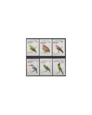 F-EX19436 BELIZE BELICE MNH HF 1985 AUDUBON SHEET AVES PAJAROS BIRD SET