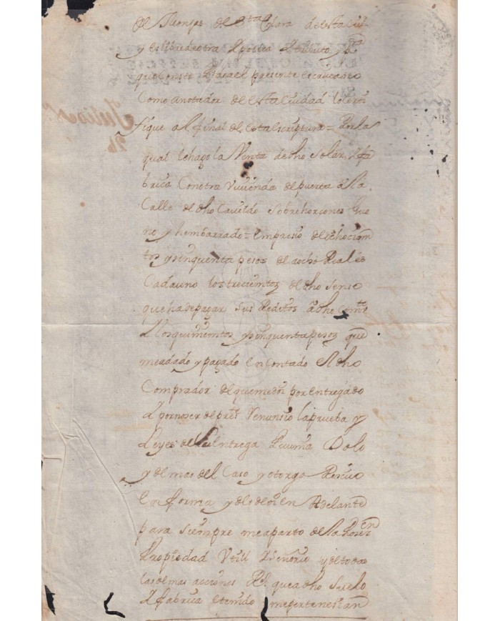 E6089 SANTO DOMINGO SPAIN ESPAÑA 1666-1792. HOUSE SALES. RARE SEALLED PAPER REVENUE.