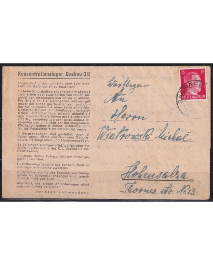 F-EX16570 GERMANY DACHAU CONCENTRATIONLAGER CONCENTRATION 1943 POW WWII.