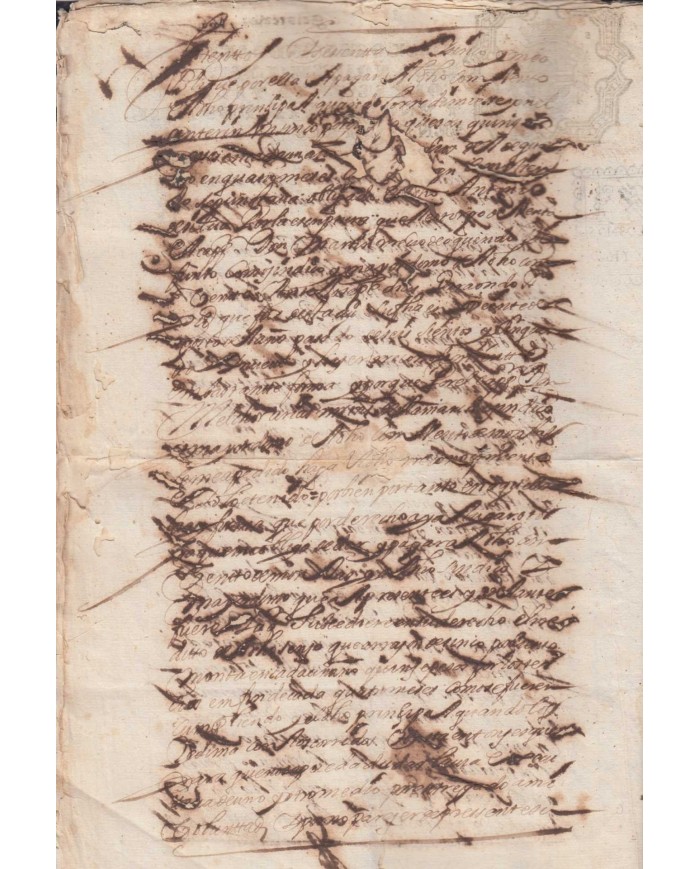 E6089 SANTO DOMINGO SPAIN ESPAÑA 1666-1792. HOUSE SALES. RARE SEALLED PAPER REVENUE.