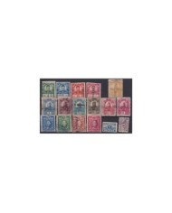 F-EX17127 MEXICO REVENUE 1907-1909 CONTRIBUCION FEDERAL STAMPS LOT.