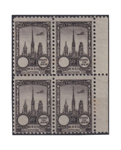 F-EX18847 FRANCE CINDERELLA 1922 ROUEN AVIATION MEETING BLOCK 4 PERF.
