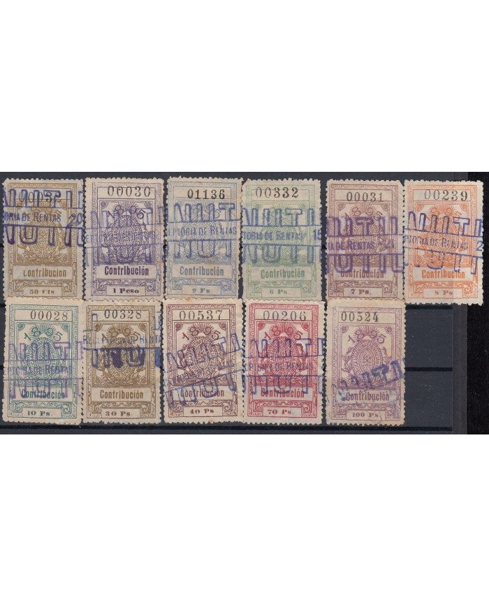 F-EX7374 ARGENTINA LOCAL REVENUE SANTA FE PROVINCE. CONTRIBUCION 1895.