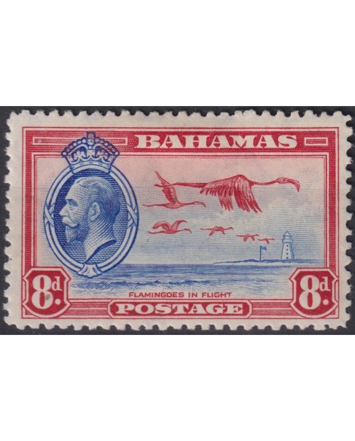 F-EX18964 BAHAMAS 1935 8d. BIRD MH.