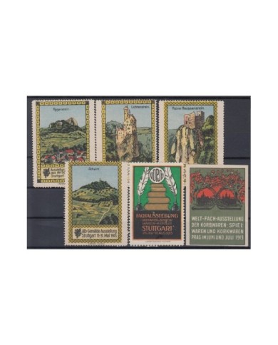 F-EX6925 GERMANY DEUTSCHLAND CINDERELLA 1913 STAMPS LOT.