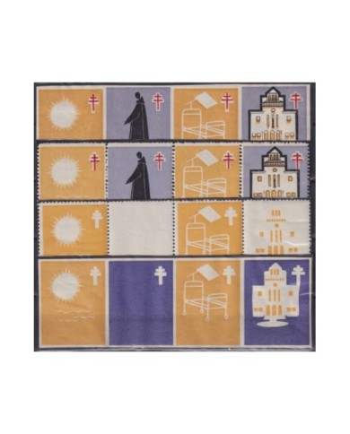 F-EX19181 SPAIN ESPAÑA 1958-64 CINDERELLA PLAYAS DEL VENDREL COLOR PROOF.
