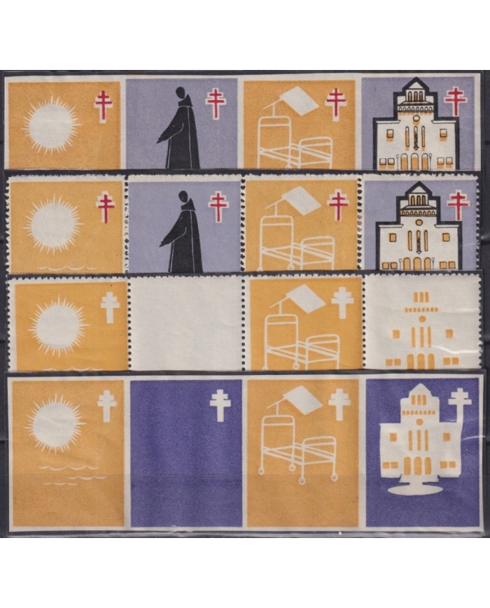 F-EX19181 SPAIN ESPAÑA 1958-64 CINDERELLA PLAYAS DEL VENDREL COLOR PROOF.