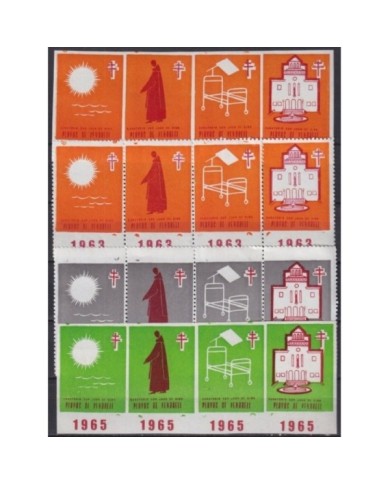 F-EX19181 SPAIN ESPAÑA 1958-64 CINDERELLA PLAYAS DEL VENDREL COLOR PROOF.
