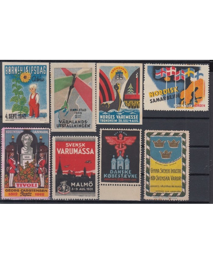 F-EX7044 DENMARK NORWAY NORGE SWEDEN SUEDE SVERIGE CINDERELLA NO GUM.