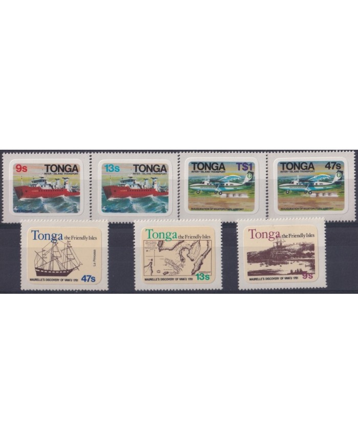 F-EX19358 TONGA MNH 1981 MAURELLE´S DISCOVERY VAVA´U SHIP BARCOS.