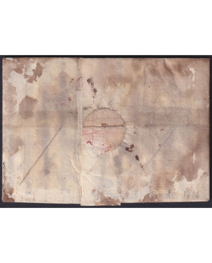 F-EX19126 ITALY 1806 DESINFECTED TRIESTE 2 CUT + IMMERATION IN VINEGAR