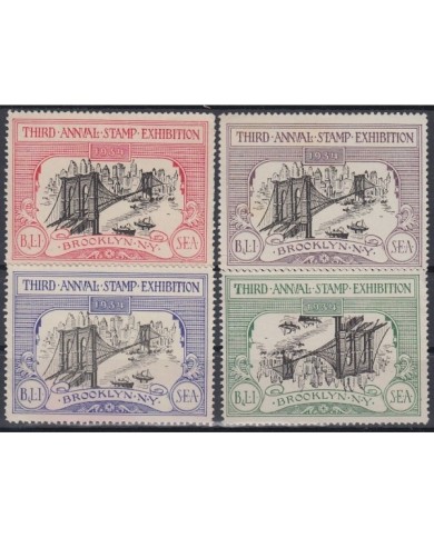 F-EX7137 US CINDERELLA BROOKLYN NEW YORK 1934. ONE INVERTED CENTERNO GUM