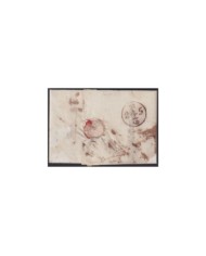F-EX19131 ENGLAND UK 1819 DESINFECTED TO SPAIN 2 CUT + IMMERATION IN VINEGAR.