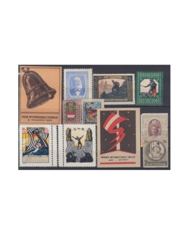 F-EX6729 AUSTRIA OSTERREICH CINDERELLA STAMPS LOT MH- NO GUM.