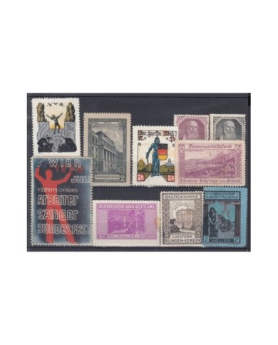 F-EX6730 AUSTRIA OSTERREICH CINDERELLA STAMPS LOT MH- NO GUM.