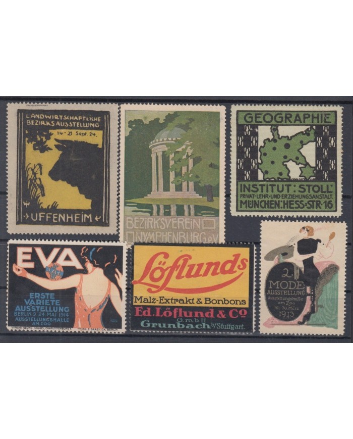 F-EX6439 GERMANY DEUTSCHLAND CINDERELLA STAMPS LOT NO GUM.