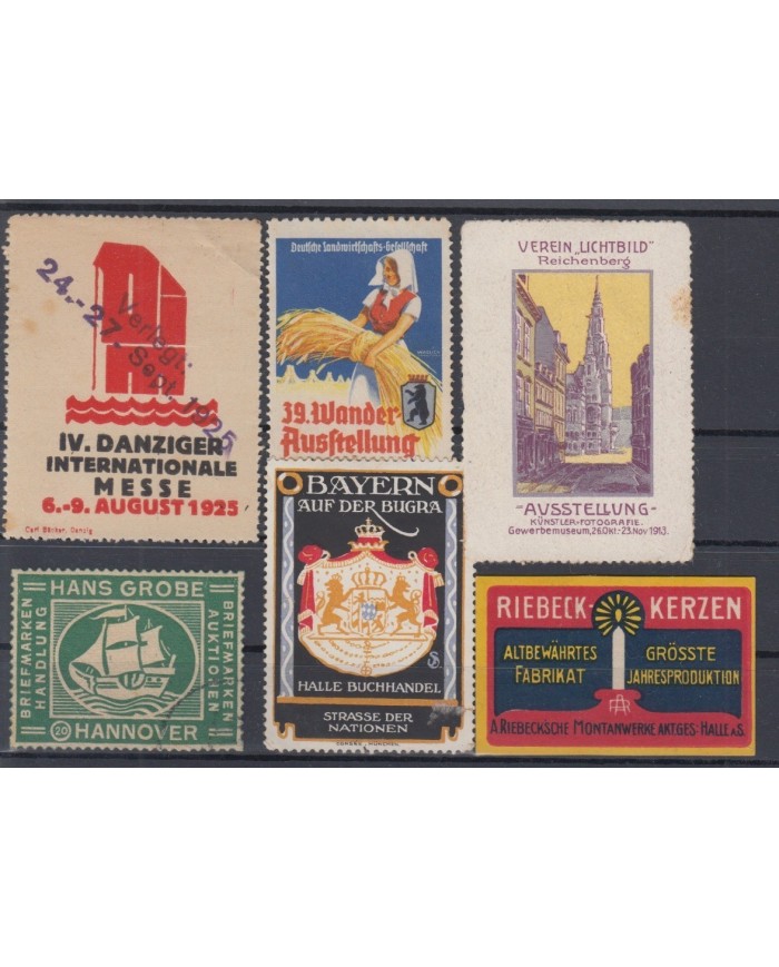 F-EX6441 GERMANY DEUTSCHLAND CINDERELLA STAMPS LOT NO GUM.