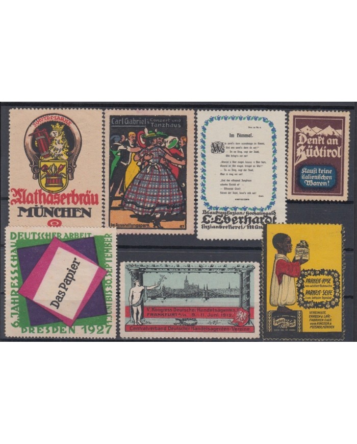 F-EX6442 GERMANY DEUTSCHLAND CINDERELLA STAMPS LOT NO GUM.
