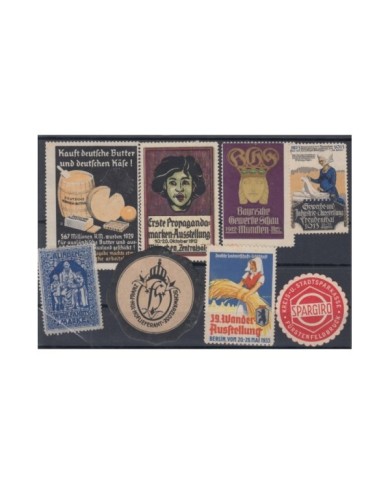F-EX6443 GERMANY DEUTSCHLAND CINDERELLA STAMPS LOT NO GUM.