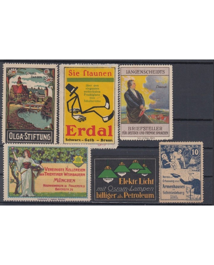 F-EX6446 GERMANY DEUTSCHLAND CINDERELLA STAMPS LOT NO GUM.