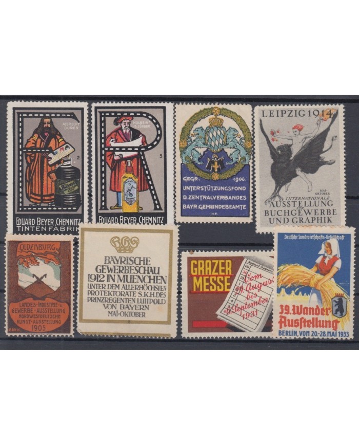 F-EX6447 GERMANY DEUTSCHLAND CINDERELLA STAMPS LOT NO GUM.