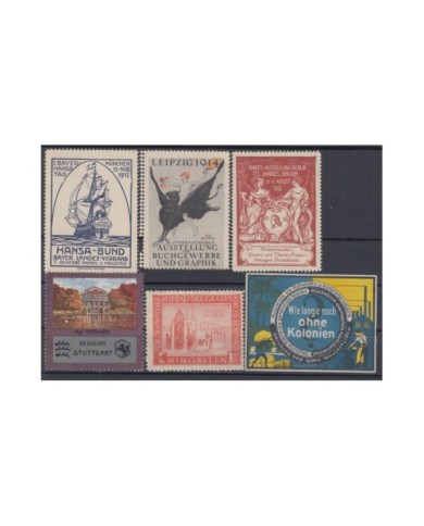 F-EX6448 GERMANY DEUTSCHLAND CINDERELLA STAMPS LOT NO GUM.