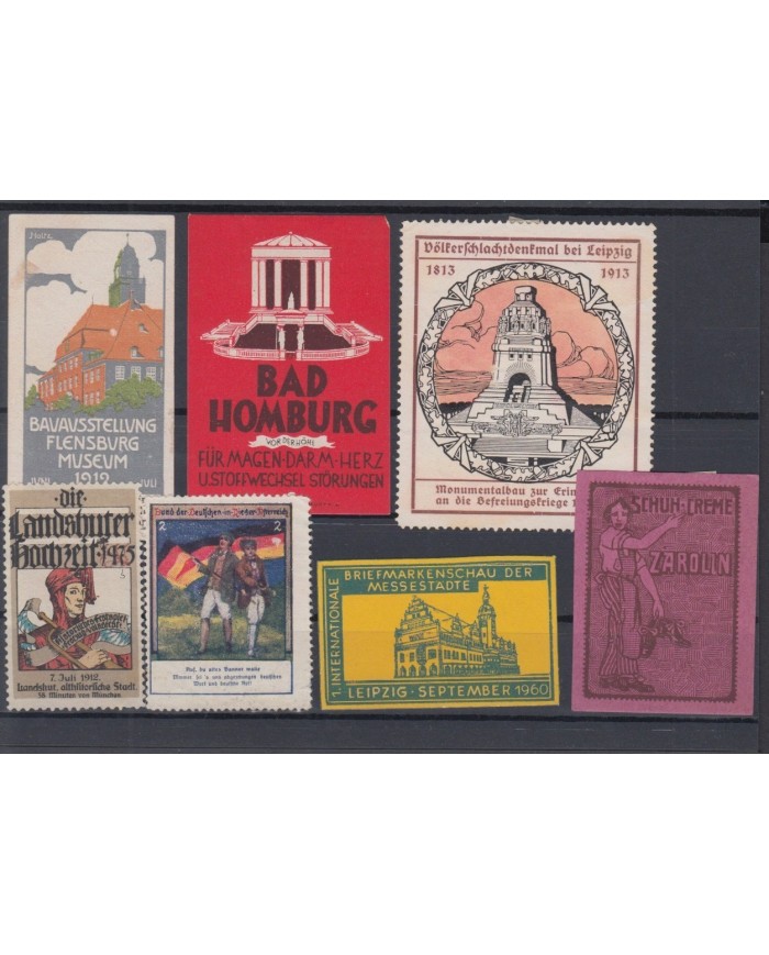 F-EX6451 GERMANY DEUTSCHLAND CINDERELLA STAMPS LOT NO GUM.