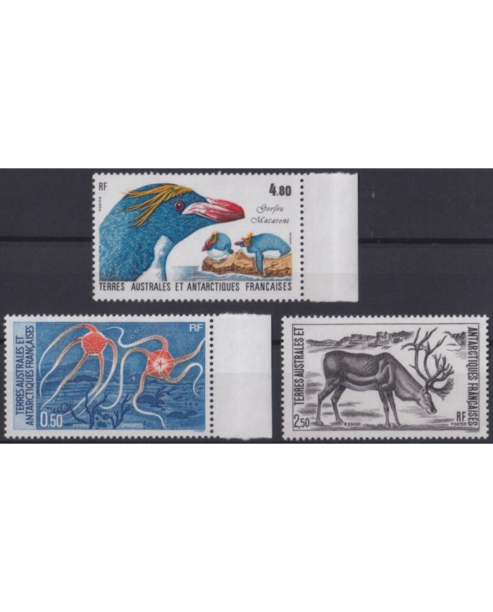 F-EX19943 TAAF FRECH POLAR ANTARCTIC MNH 1987 BIRD GORDOU AVES PAJAROS STARFISH FISH.