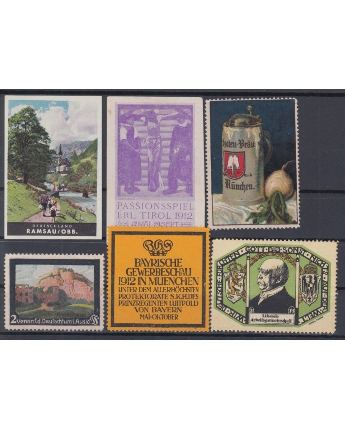 F-EX6453 GERMANY DEUTSCHLAND CINDERELLA STAMPS LOT NO GUM.