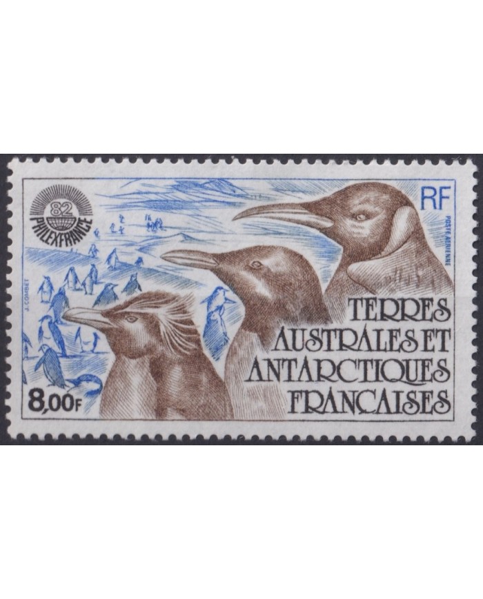 F-EX19946 TAAF FRECH POLAR ANTARCTIC MNH 1982 PHILEXFRANCE PENGUINS BIRD AVES PAJAROS.