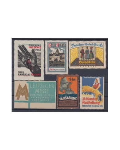 F-EX6456 GERMANY DEUTSCHLAND CINDERELLA STAMPS LOT NO GUM.