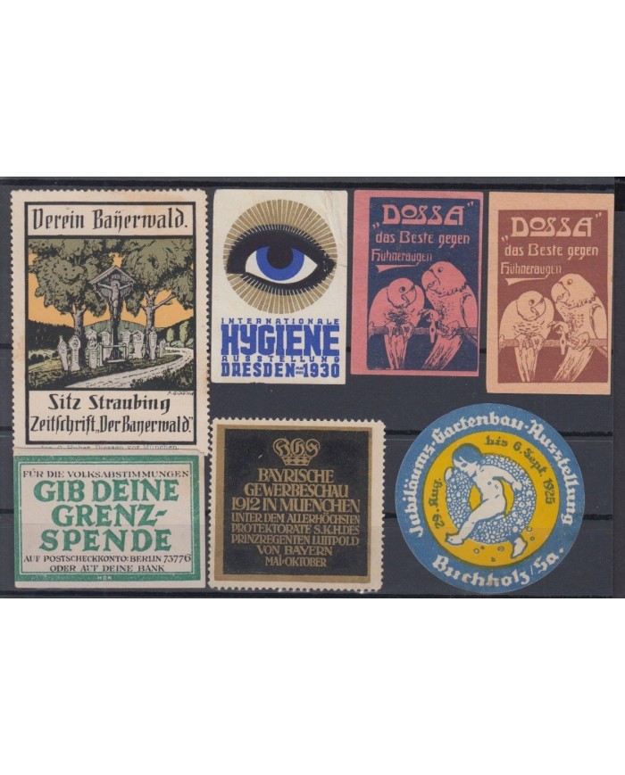 F-EX6457 GERMANY DEUTSCHLAND CINDERELLA STAMPS LOT NO GUM.