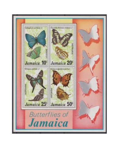 F-EX20111 JAMAICA MNH 1978 BUTTERFLIES PAPILLONS MARIPOSAS.