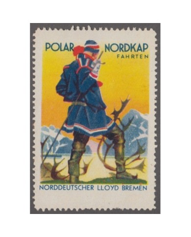 F-EX6708 GERMANY DEUTSCHLAND CINDERELLA POLAR NORDKAP LLOYG BREMEN NO GUM