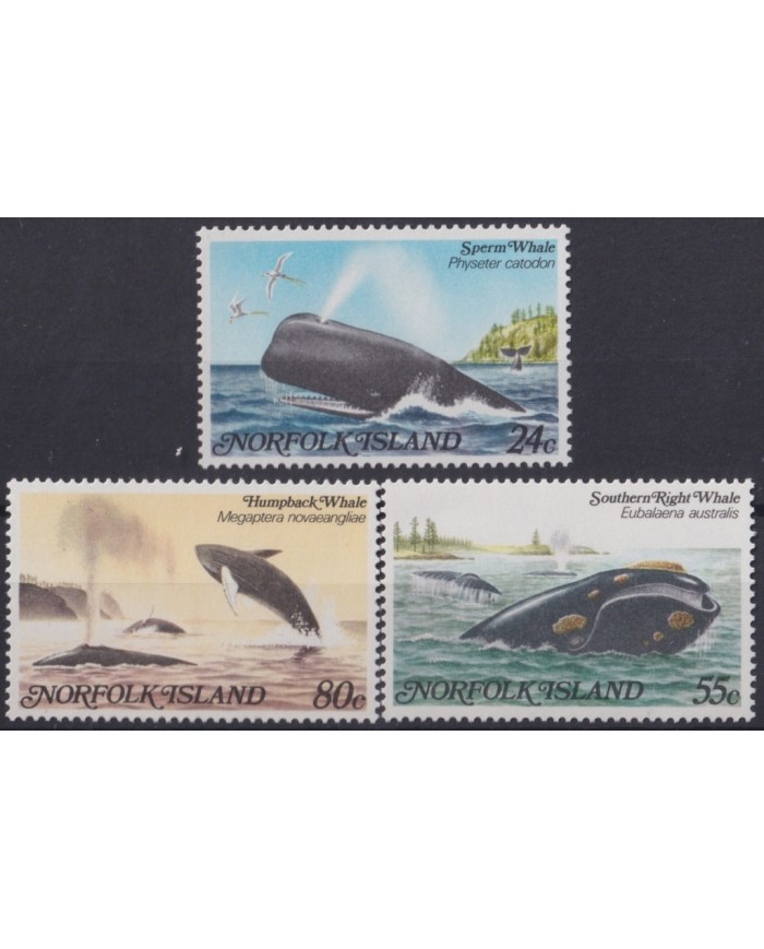 F-EX20125 NORFOLK MNH 1982 SPERM WHALE FISH BALLENA