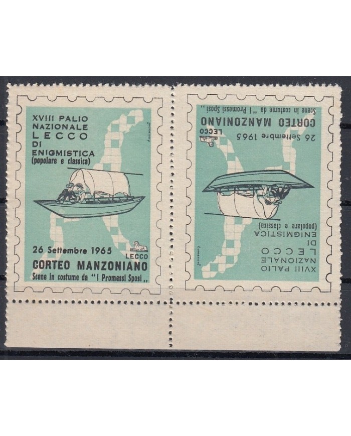 F-EX6379 ITALY CINDERELLA MANZONI TETE BECHE GONDOLA MNH