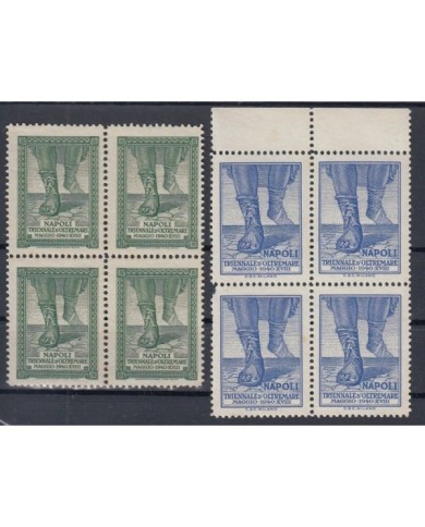 F-EX6538 ITALY CINDERELLA 1940 TRIENALE  DÂ´OLTREMARE NAPOLES NAPOLI MNH BLOCK 4