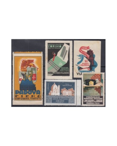 F-EX6634 ITALY CINDERELLA STAMPS LOT NO GUM.