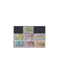 F-EX20317 VIETNAM MNH 1984 FAUNA ANIMAL BULL FELINE TIGER BIRD MONKEY.