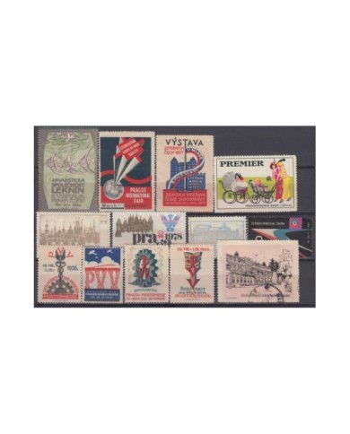 F-EX6716 CZECHOSLOVAKIA CINDERELLA STAMPS LOT MH- NO GUM.
